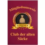 DankeDir! Clubausweis Club der Alten Säcke – Lustiges Geschenk zum Geburtstag