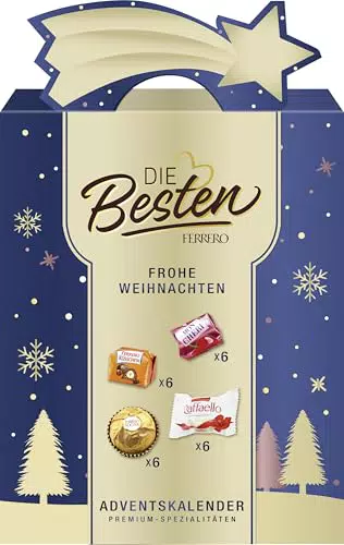 Ferrero Adventskalender 2025 mit Mon Chéri, Küsschen, Rocher & Raffaello