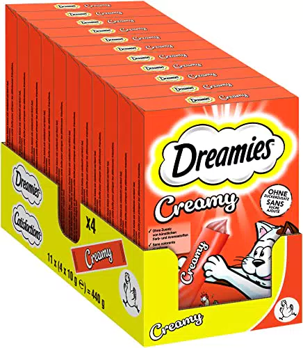 Dreamies Katzenleckerlis Creamy Snacks mit Huhn – cremiger Genuss für Katzen