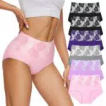 Evolyline Damen Spitzen Unterhosen – Nahtlose Brazilian Hipster Slips