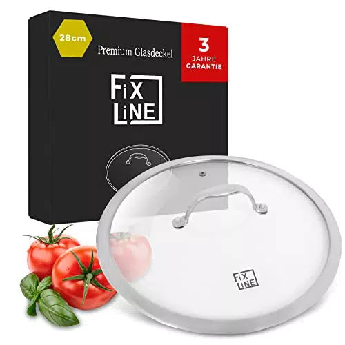 FIXLINE® Bratpfanne - Antihaftbeschichtung, hoher Rand, für alle Herdarten geeignet