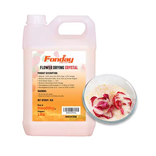 Fonday Kieselgel Trockenkristalle mit Farbanzeige, wiederverwendbar für Blumen