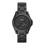 Fossil Riley Damen Uhr Quarz Chronograph Edelstahl oder Lederarmband