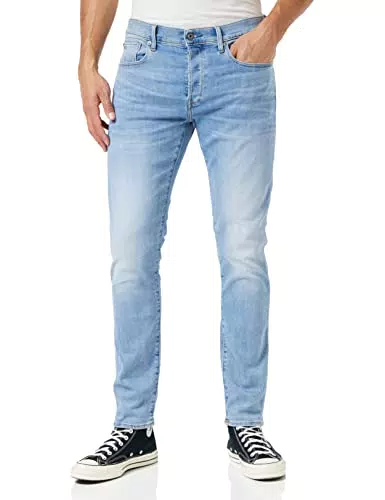G-STAR RAW Herren 3301 Slim Jeans, Blau