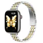 GEARYOU Slim Metall Armband für Apple Watch kompatibel mit Series 1–11