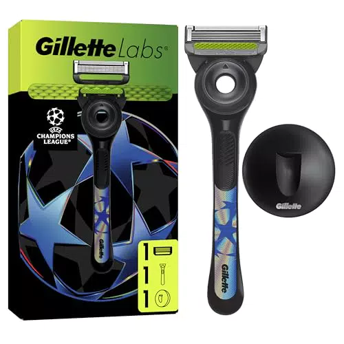 Gillette Labs Rasierer mit Reinigungselement UEFA Champions League Special Edition