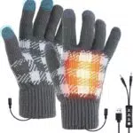 Gkstly USB Beheizte Handschuhe für Damen und Herren, Elektrische Touchscreen Handschuhe