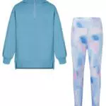 GRACE KARIN Mädchen Outfit Kapuzenpullover und Leggings Set für Alltag und Freizeit