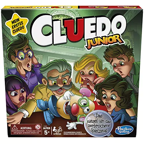 Hasbro Cluedo Junior Brettspiel Für Kinder Ab 5 Jahren, Detektivspiel Familie