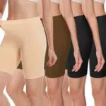 HBselect Damen Leggings Radlerhose Blickdicht aus Baumwolle für Sport und Yoga