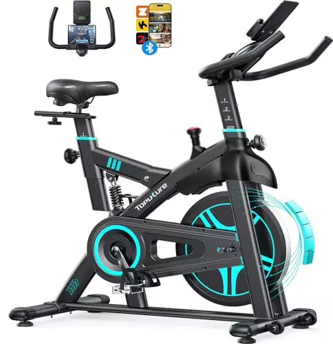 Heimtrainer Fahrrad mit App-Steuerung, Magnetwiderstand & LCD-Monitor, Ergometer