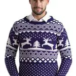 Weihnachtspullover Herren mit Rentier-Motiv – Lustiger Xmas Strickpullover