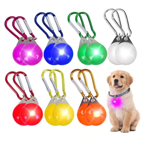 HOSPAOP LED Sicherheitslicht für Hunde und Katzen, Leuchtanhänger mit Blinkmodi