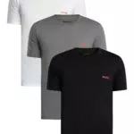 HUGO T-Shirt RN Triplet P Herren Basic Shirt Baumwolle