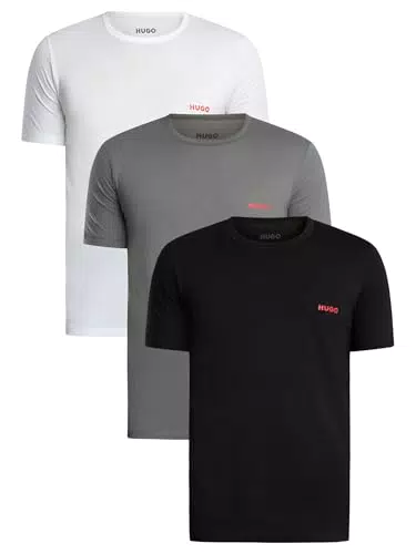 HUGO T-Shirt RN Triplet P Herren Basic Shirt Baumwolle