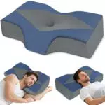 Hydomi Memory Foam Orthopädisches Kissen: Ergonomisches Kopfkissen für Nackenschmerzen-Nackenkissen Kopfkissen- Antischnarchkissen für Seiten
