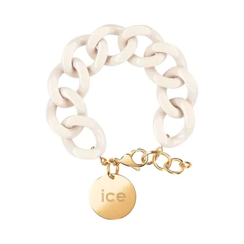 ICE Jewellery Kettenarmband mit XL-Maschen und goldener Medaille für Damen