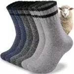 inaWarm Thermosocken Herren – Warme Wollsocken für Winter, Wandern und Freizeit