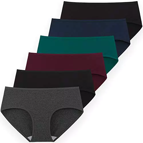 INNERSY Damen Slip Baumwolle Hipster Unterwäsche Stretch Pantys