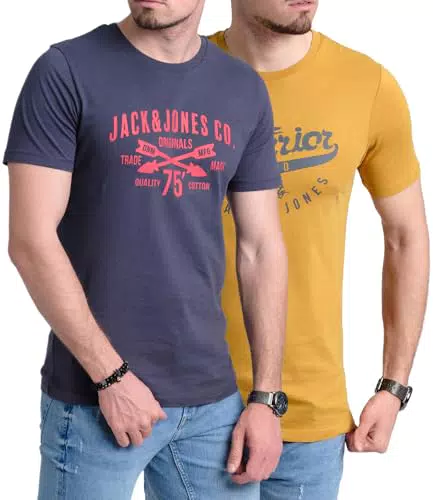 JACK & JONES Herren T-Shirt aus Baumwolle – Bequeme und stylische Freizeitmode