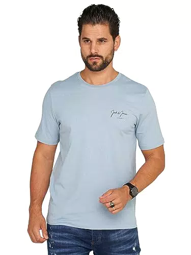 JACK & JONES Herren T-Shirt Elif Infinity O-Neck Shirt Kurzarmshirt