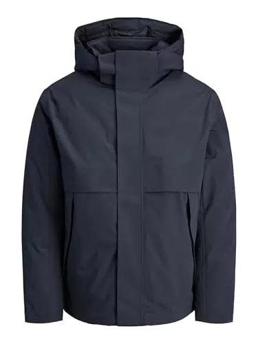 JACK & JONES Herren Gefütterte Winterjacke Warm Gepolsterte Übergangsjacke