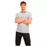 JACK & JONES Herren Polo Shirt mit Kragen - Basic T-Shirt Kurzarm