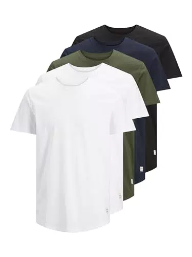 JACK & JONES Herren T-Shirt - Unifarben Basics für jeden Anlass