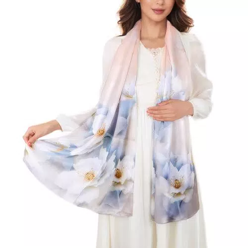 KALOEY Seidenschal Damen – 100% Seide, weich & komfortabel, elegantes Halstuch