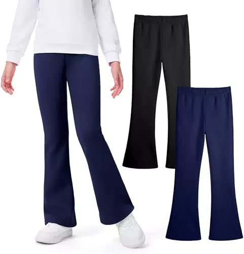 KEREDA Thermo Leggings für Mädchen – Gefütterte Schlaghose für den Winter