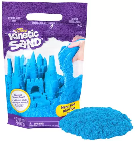 Kinetic Sand Beutel Blau, 907 g - magischer Sand aus Schweden für sauberes
