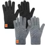 kodinsiivous Warme Winterhandschuhe mit Touchscreen und Weichem Fleecefutter