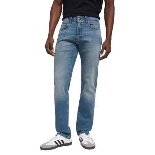 Lee Herren Jeans Slim Fit MVP Gerade Bein Hochwertige Denim Herrenhose