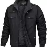 MAGCOMSEN Herren Übergangsjacke Outdoor Fleecejacke Fliegerjacke Parka Winter