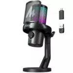 MAONO DM40 Pro Kabelloses PC Mikrofon mit KI-Stimmänderung & RGB für Gaming