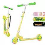 Mee Goo Aluminium Kinderroller Klappbar Mit LED Rädern, 3-fach Höhenverstellbar