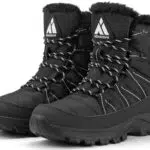 Mishansha Winterschuhe Damen Gefüttert Schneestiefel Warm Outdoor Boots