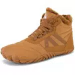 Mishansha Winterschuhe Herren Gefütterte Barfußschuhe Wasserdicht Winterstiefel