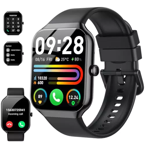 Motast Smartwatch 2025 mit Telefonfunktion, Fitnessuhr IP68 für Android & iOS