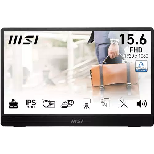 MSI PRO MP2412WDE 23,8 Zoll Full HD Business Monitor 100Hz mit Adaptive Sync