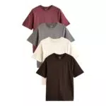 NEXT Herren T-Shirts 100 Prozent Baumwolle Basic Kurzarm Shirt