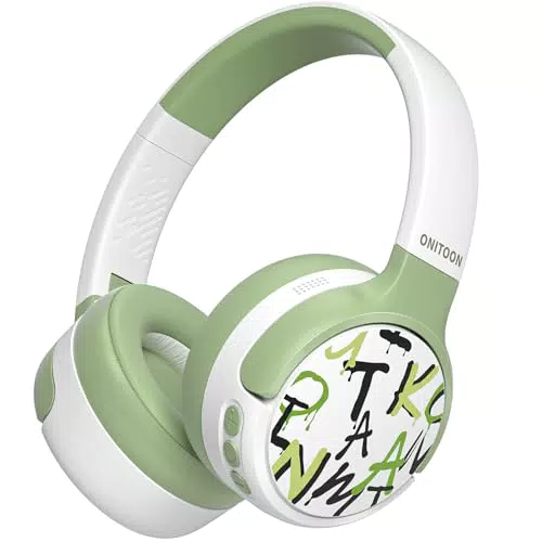 ONITOON Kinder Kopfhörer mit Geräuschunterdrückung, 60h Akku, Bluetooth, USB-C