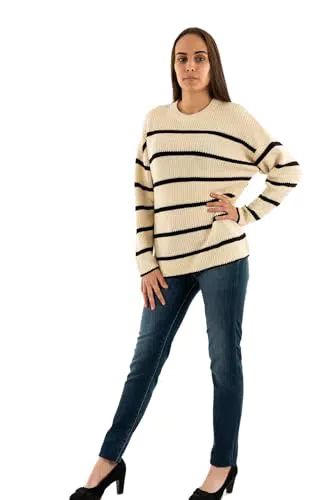 ONLY Onlpernille Damen Strickpullover O-Neck – Modischer Damenpullover
