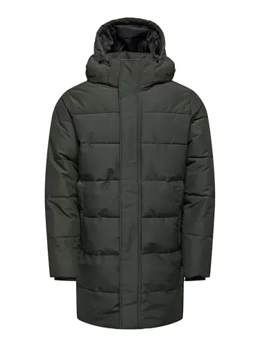 ONLY & SONS ONSCARL Life Long Steppmantel Herren – gesteppter Mantel