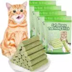 OSDUE Katzengras Snack Sticks für Katzen, Zahnpflege & Haarballen-Entfernung