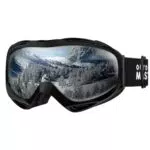 Premium Skibrille, Outdoormaster Snowboardbrille Schneebrille OTG 100% UV-Schutz mit Rahmen Anti-Nebel