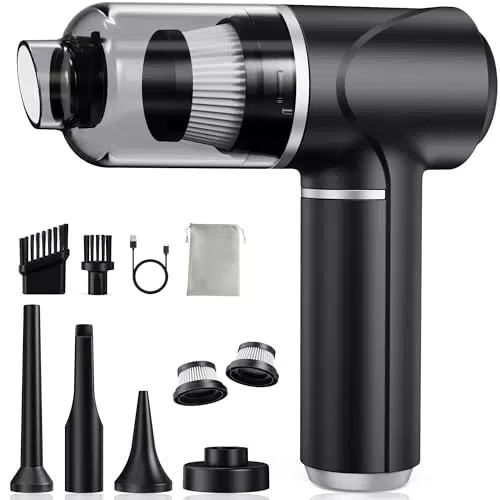 Piarhlie Handstaubsauger kabellos – starker Akku Staubsauger für Auto & Haushalt