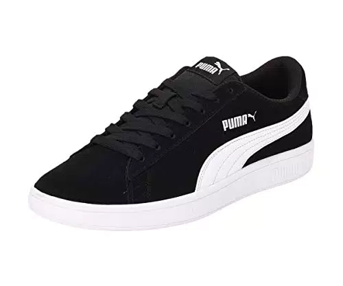 PUMA Unisex SMASH V2 Low-Top Trainers, CASTLEROCK-PUMA BLACK-PUMA WHITE