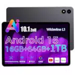 RebotAi 2026 Tablet 10.1 Zoll Android 15 mit Gemini AI, 16GB RAM, WiFi 6, Gesichtserkennung