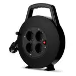 REV Kabeltrommel 4-fach mit Überhitzungsschutz und Kabelbox 5m